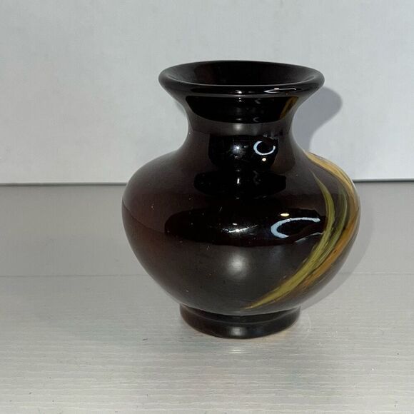 Rozanne Rozane Early Roseville Pottery Vase Signed Numbered Multicolor Collectab - Picture 6 of 8
